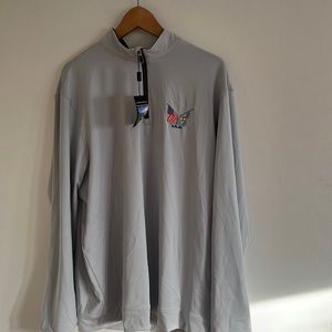 Mens 3/4 zip long sleeve golf pullover